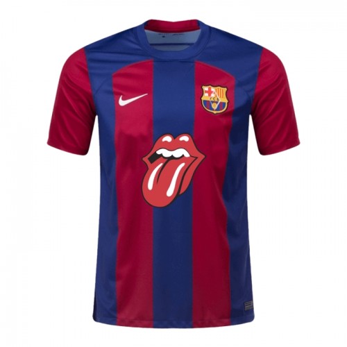 FC Barcelona x Rolling Stones Special Hjemme 23-24 - Herre Fotballdrakt